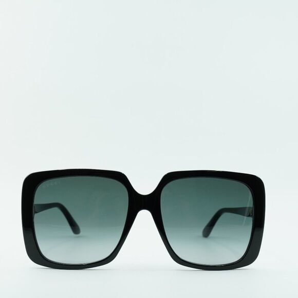 ? NEW GUCCI GG0728SA 001 SHINY BLACK GREY GRADIENT SUNGLASSES main image 9
